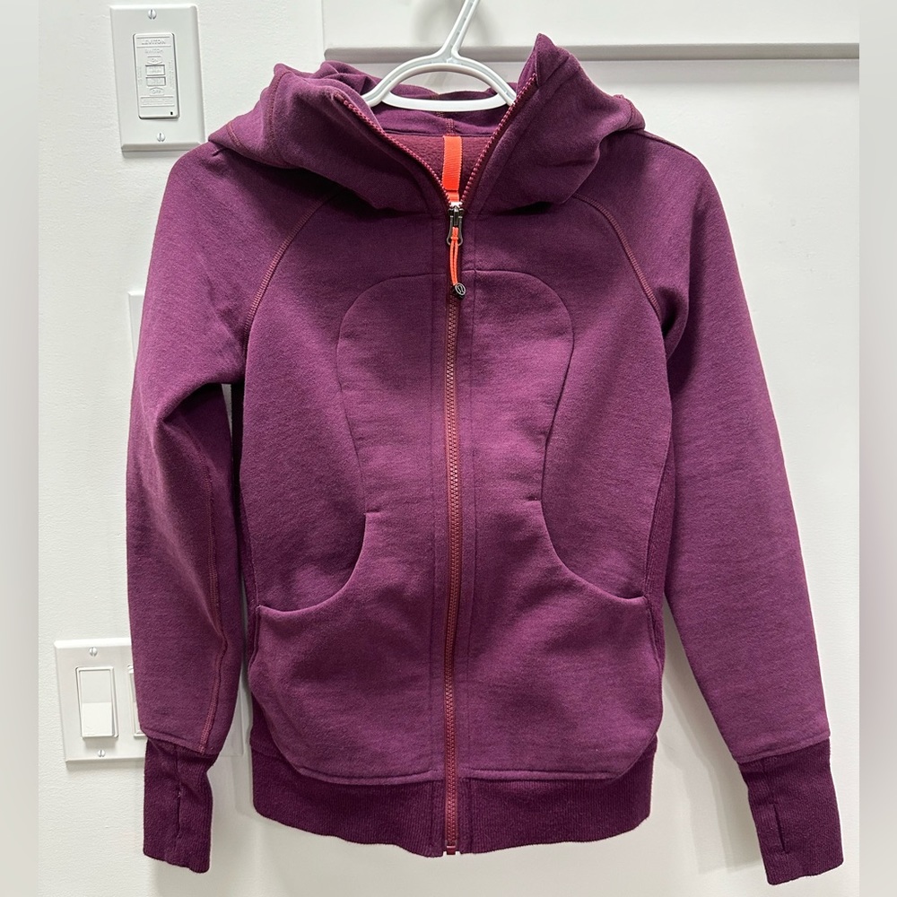 Lululemon burgundy scuba hoodie